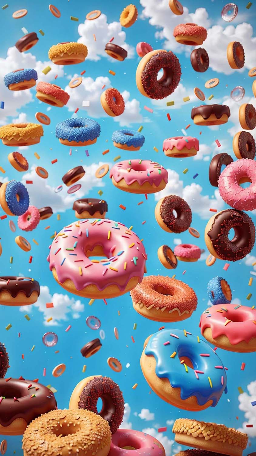 So Many Donuts iPhone Wallpaper