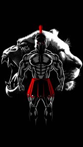 Sparta Beast iPhone Wallpaper