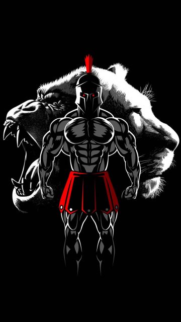 Sparta Beast iPhone Wallpaper