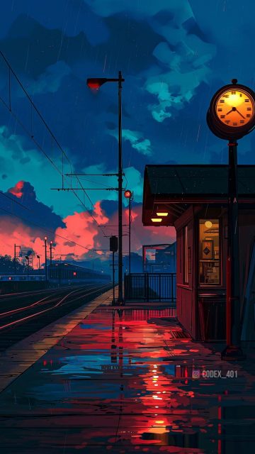 Sunset Station iPhone Wallpapers