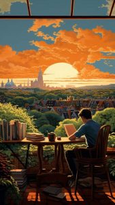 Sunset Views and Work iPhone Wallpapers