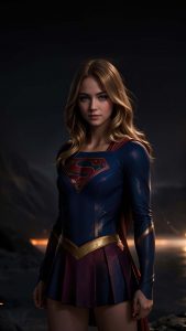 Super Girl 4K iPhone Wallpaper
