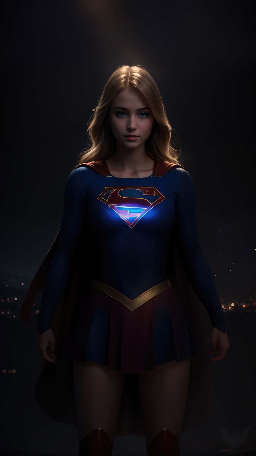 Supergirl the queen of night iPhone Wallpaper