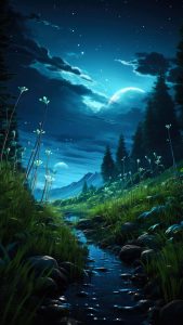 The Green Valley iPhone Wallpaper