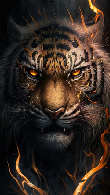 Tiger Face iPhone Wallpaper