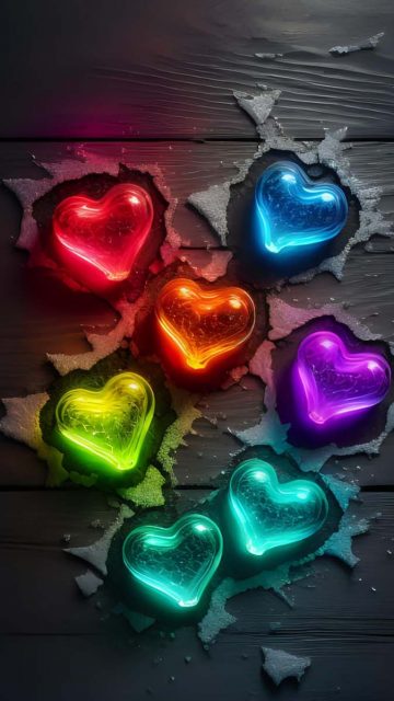 Valentines Day Hearts iPhone Wallpaper HD