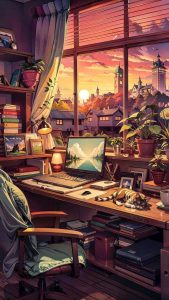 Workplace Vibes iPhone Wallpaper