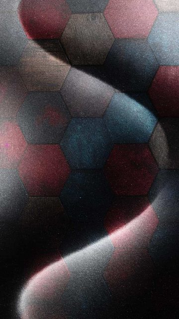 iPhone 15 Pro Max Hexagon Titanium Wallpaper