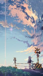 Anime Sky iPhone Wallpaper