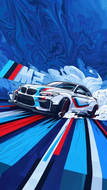 BMW M4 Artwork iPhone Wallpaper