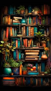 Book Library iPhone Wallpaper HD