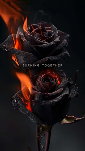 Burning Together iPhone Wallpaper