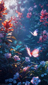 Butterflies Magic iPhone Wallpaper