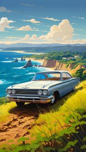 Classic Lowrider Car Old Harry Rocks iPhone Wallpaper