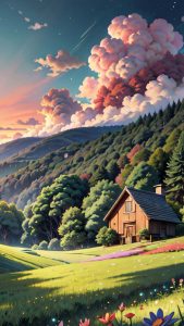 Cloudy Mountains iPhone Wallpapers