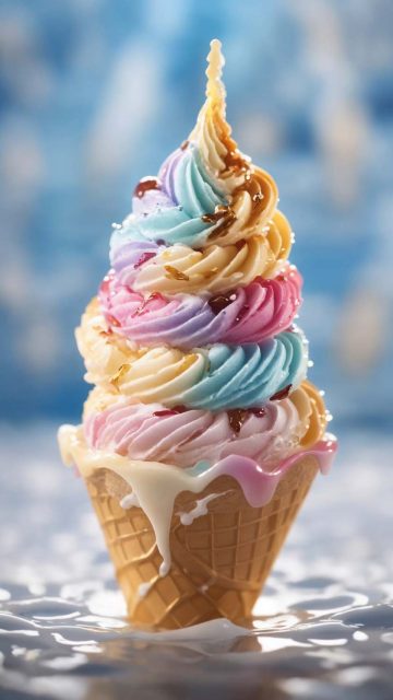 Colorful Ice Cream iPhone Wallpaper