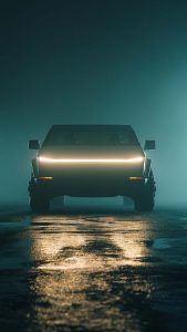 Cybertruck Lights iPhone Wallpaper