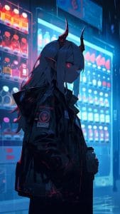 Demon Girl Anime iPhone Wallpaper