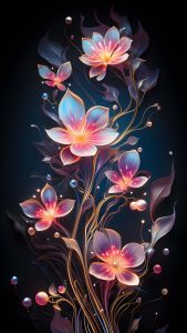 Flower Art iPhone Wallpaper