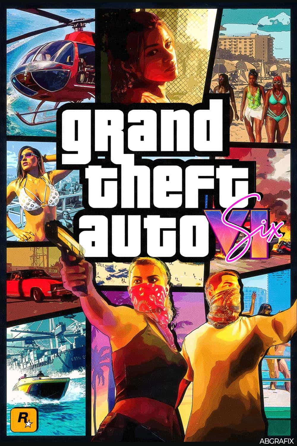 GTA 6 Game Cover Poster iPhone Wallpaper