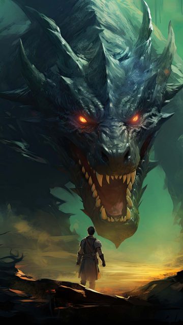 Giant Dragon iPhone Wallpaper HD