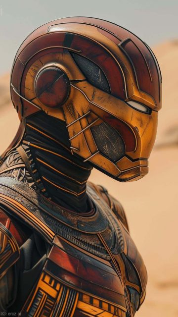 Iron Man Egypt Armor iPhone Wallpaper HD