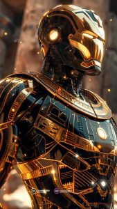 Iron Man Egypt Nanotech Armor iPhone Wallpaper HD