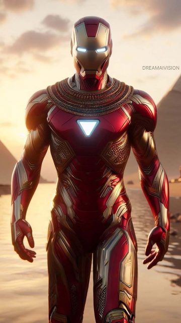 Iron Man in Egypt iPhone Wallpaper HD