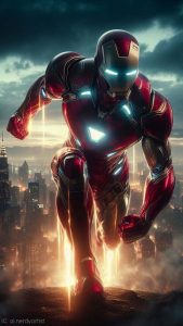 Ironman in Action iPhone Wallpaper