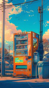 Japan Vending Machine iPhone Wallpaper
