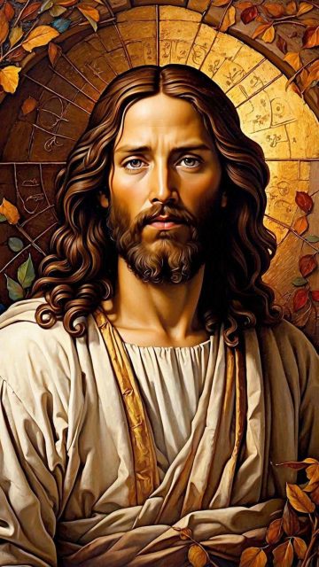 Jesus Portrait iPhone Wallpaper