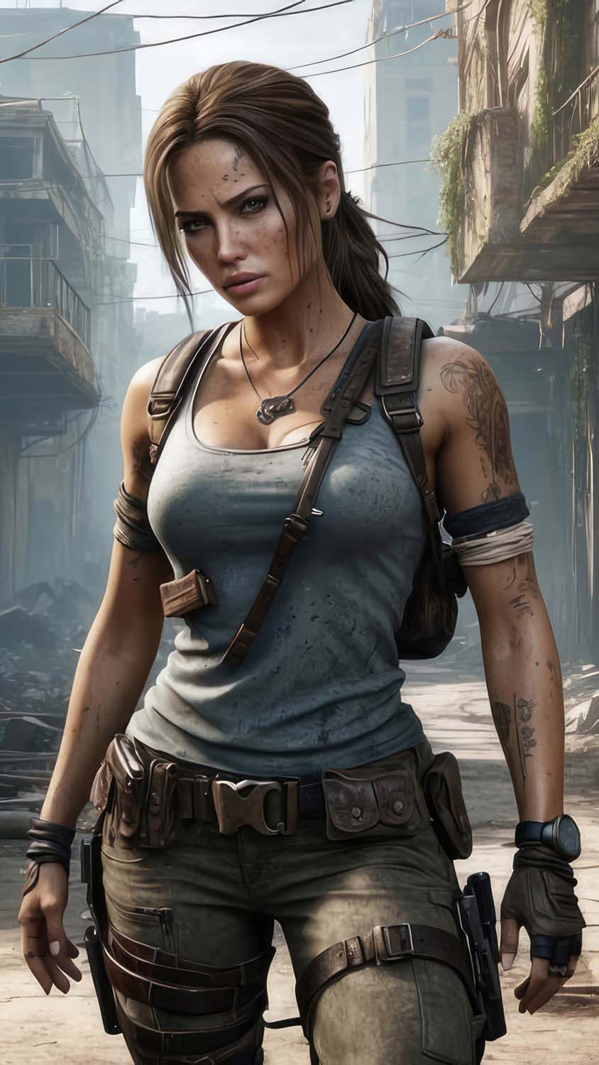 Lara Croft iPhone Wallpaper