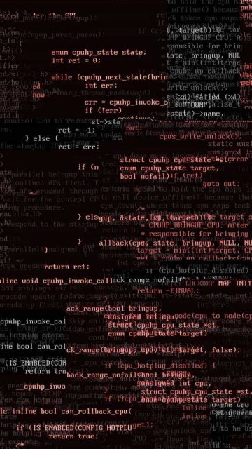 Linux code iPhone Wallpaper
