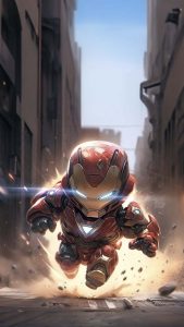 Little Iron Man Armor iPhone Wallpaper