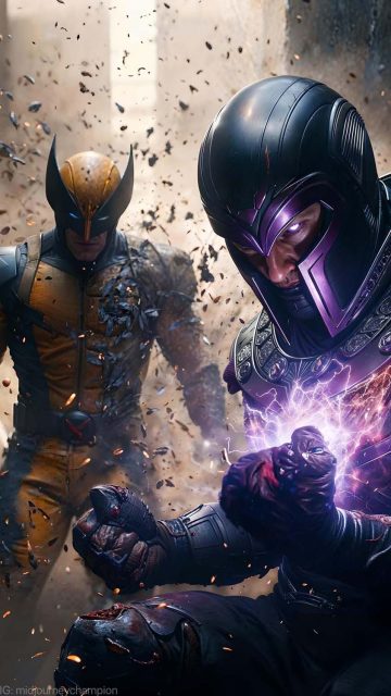 Magneto vs Wolverine iPhone Wallpaper HD