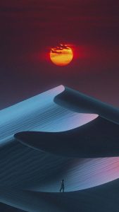 Night Dunes iPhone Wallpaper