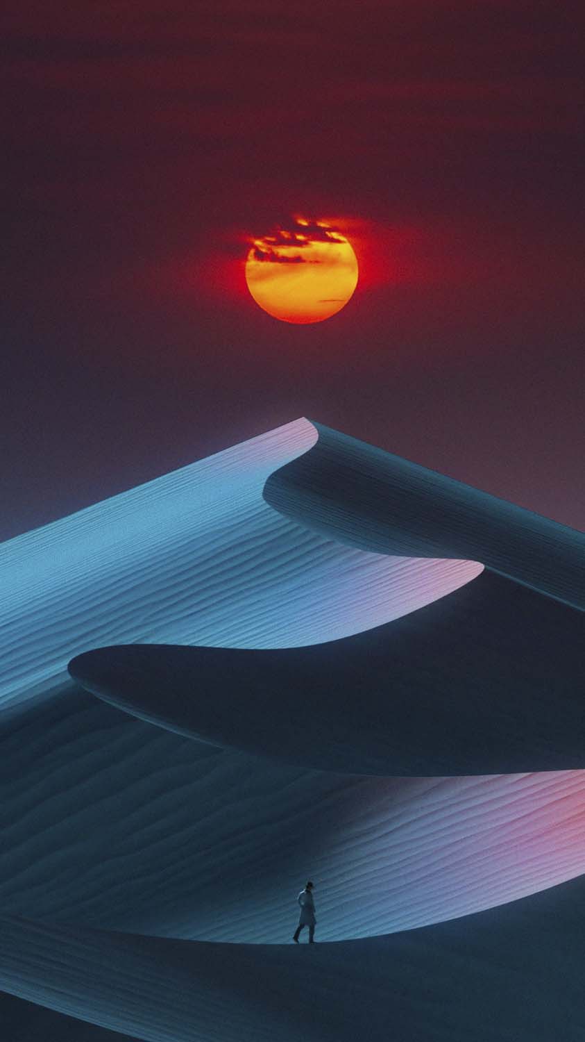Night Dunes iPhone Wallpaper