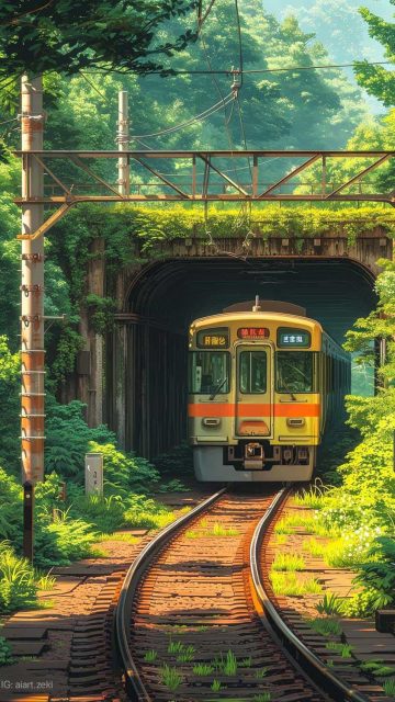 On the Tracks of Adventure iPhone Wallpaper HD