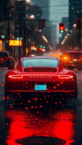 Porsche 911 Red iPhone Wallpaper