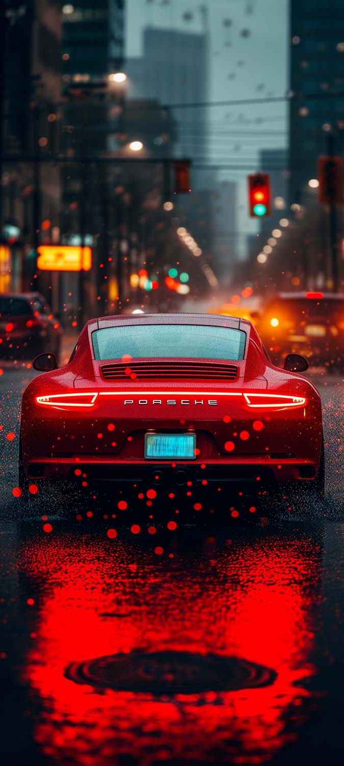 Porsche 911 Red iPhone Wallpaper