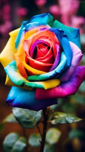 Rose Colorful iPhone Wallpaper