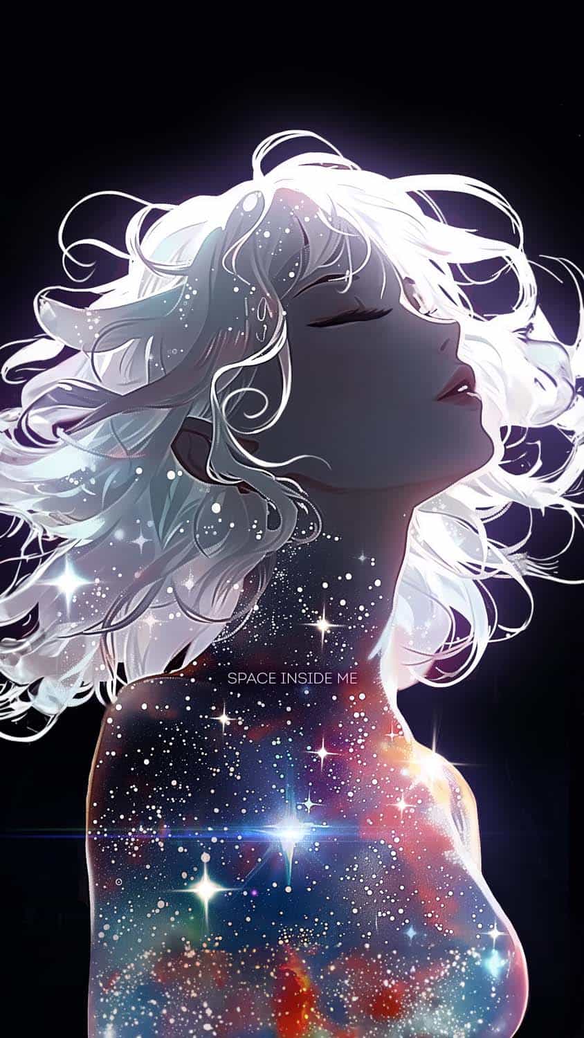 Space Inside Me iPhone Wallpaper