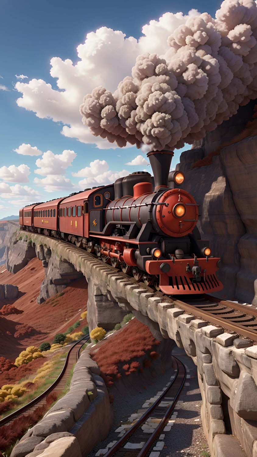 Steam Engine Train iPhone Wallpaper