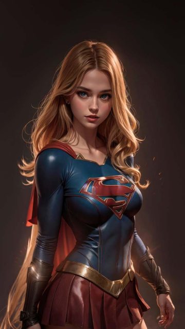 Supergirl Heroic Horizon iPhone Wallpaper