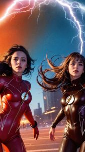 The flash girls multiverse iPhone Wallpaper