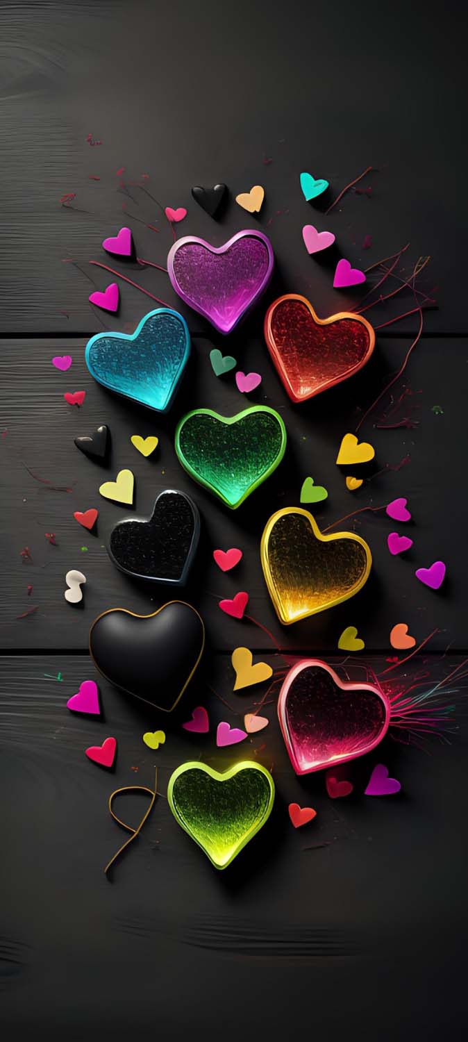 Valentines Hearts iPhone Wallpaper
