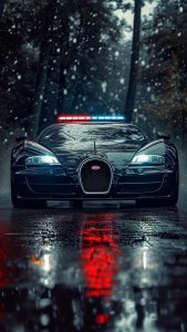 Veyron Policecar iPhone Wallpaper