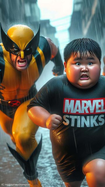 Wolverine vs Marvel Fan iPhone Wallpaper