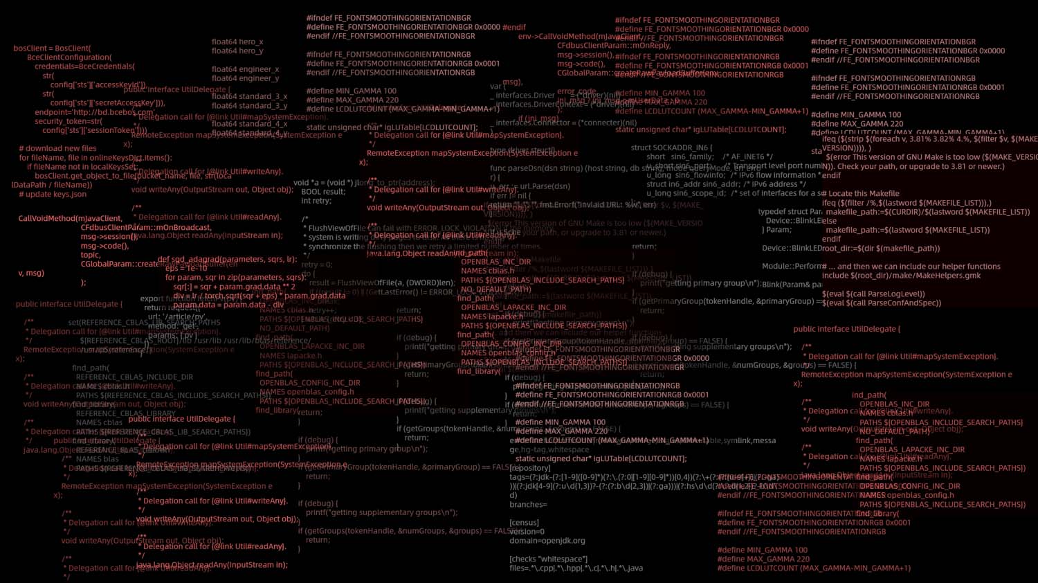 code programming text black background Linux digital art operating systemc programming language Java go language Python (programming) JavaScript macbook wallpaper
