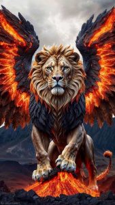Angel Lion iPhone Wallpaper HD